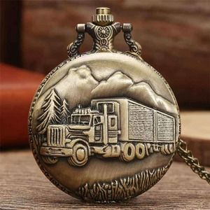 Trucker Pocket Watch NEW Semi Truck Driver Gift Big Rig